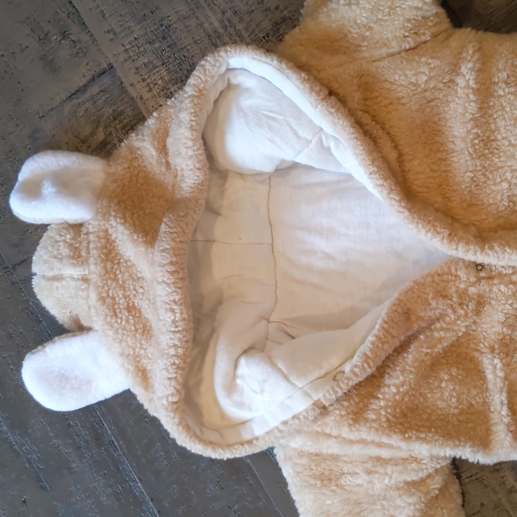 Plush baby bunting with hood - Picture 2 of 5